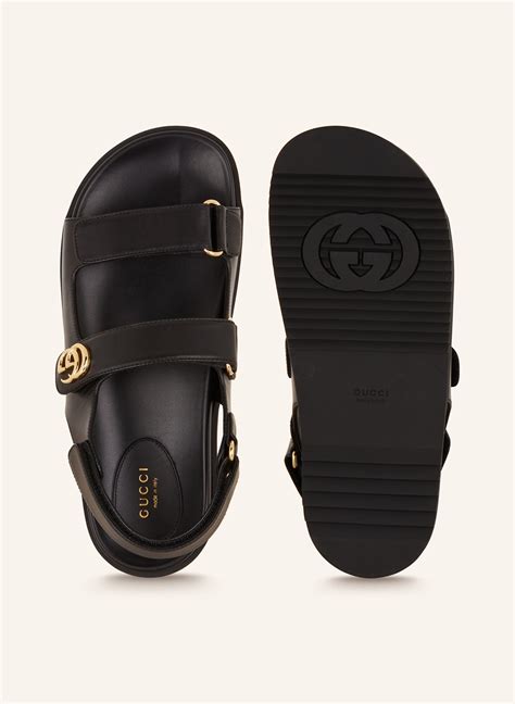 gucci sandalen schwarz